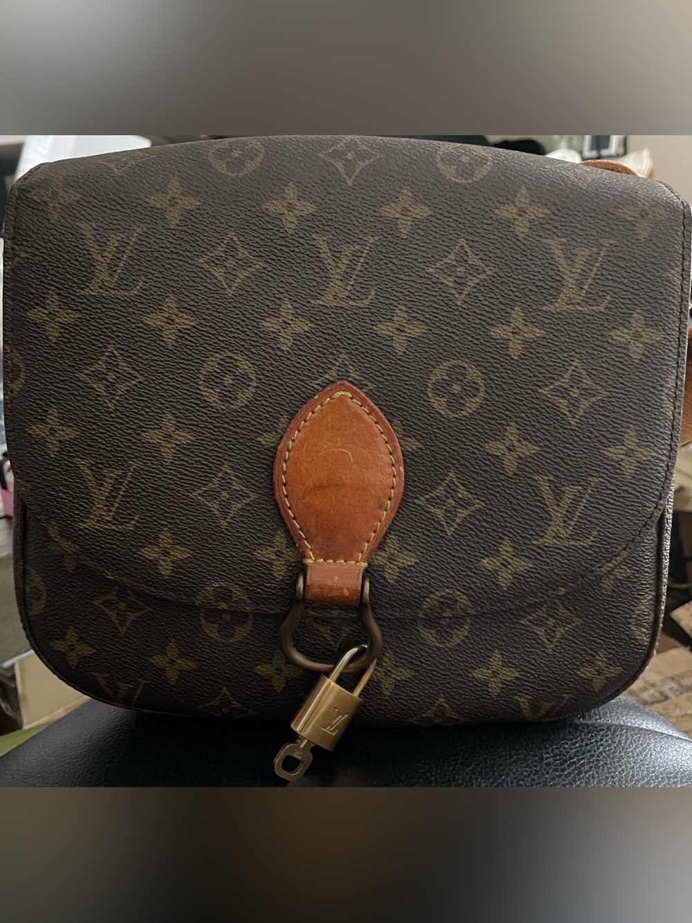 Louis Vuitton Classic Monogram Tan Crossbody Bag